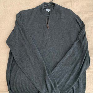 Ledbury Half-Zip Sweater - Charcoal - Small